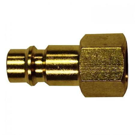 Milton PLUG BRASS HI-Flo V-Style 1/4"FNPT (2/cd MIS-761